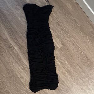 Dress the Population Black Strapless Gown
